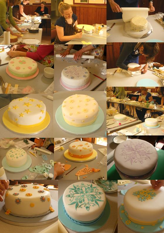 Students work - Introdction to celebration cakes workshop - May 2009