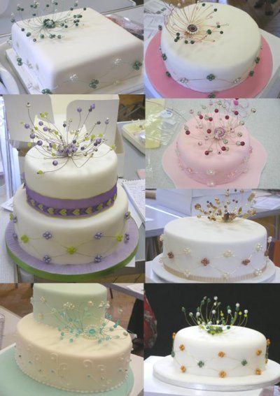 Some of the finished cakes - are they lovely!