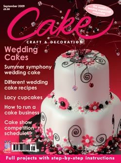 Lindy Smith cake on the front cover of Cake magazine