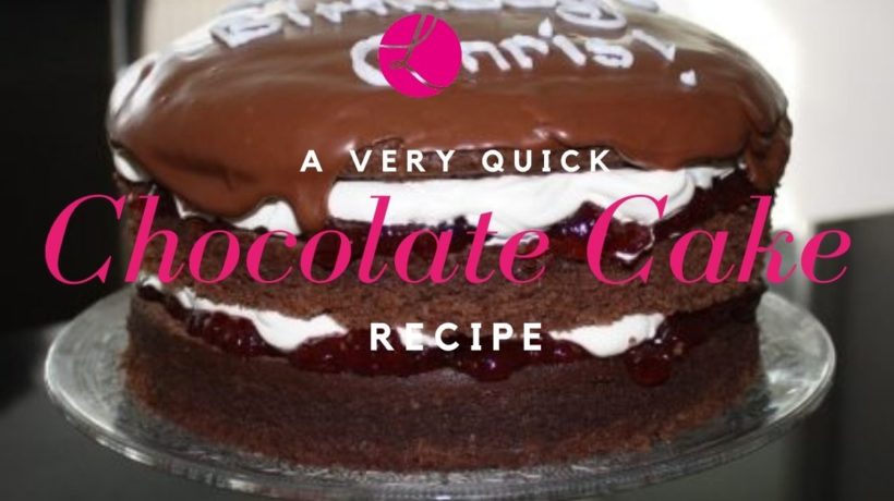 very quick chocolate cake recipe