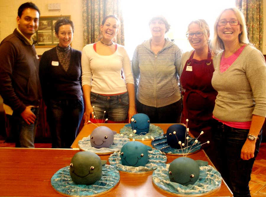 whale cake class with Lindy Smith - we had a whale of a time