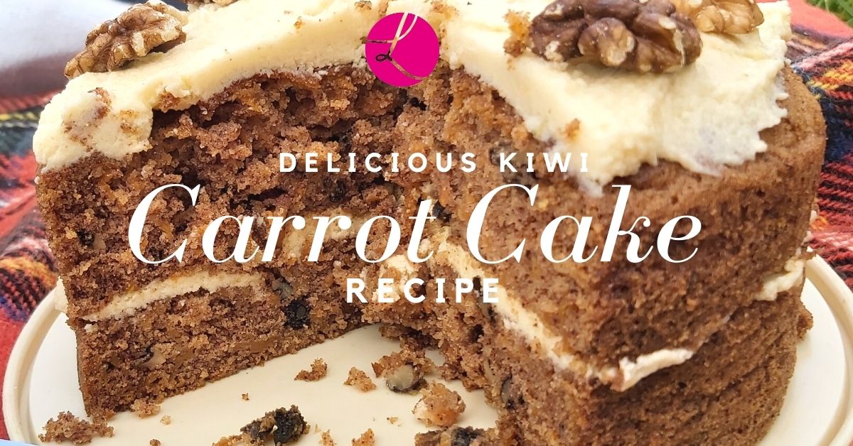 A delicious Kiwi carrot cake recipe