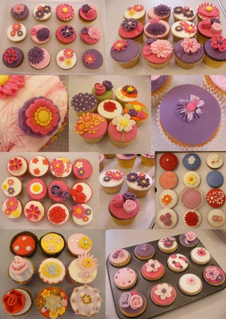 Floral cupcake class with Lindy Feb 2011