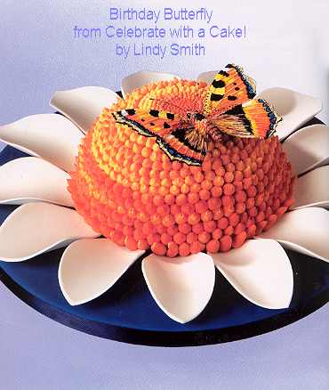 Birthday butterfly cake from 'Celebrate with a cake' book by Lindy Smith