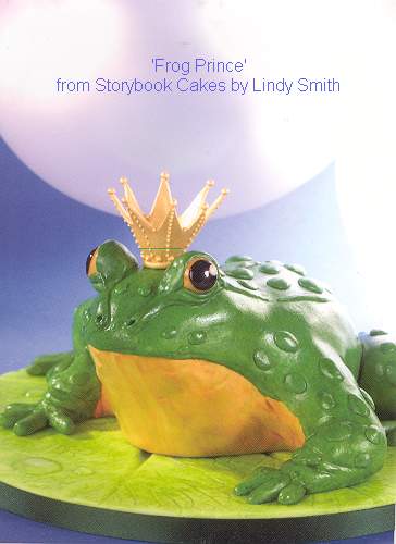 The frog prince cake from storybook cakes by Lindy Smith