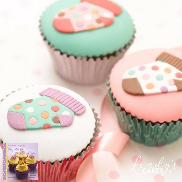 baby sock cupcake by Lindy Smith