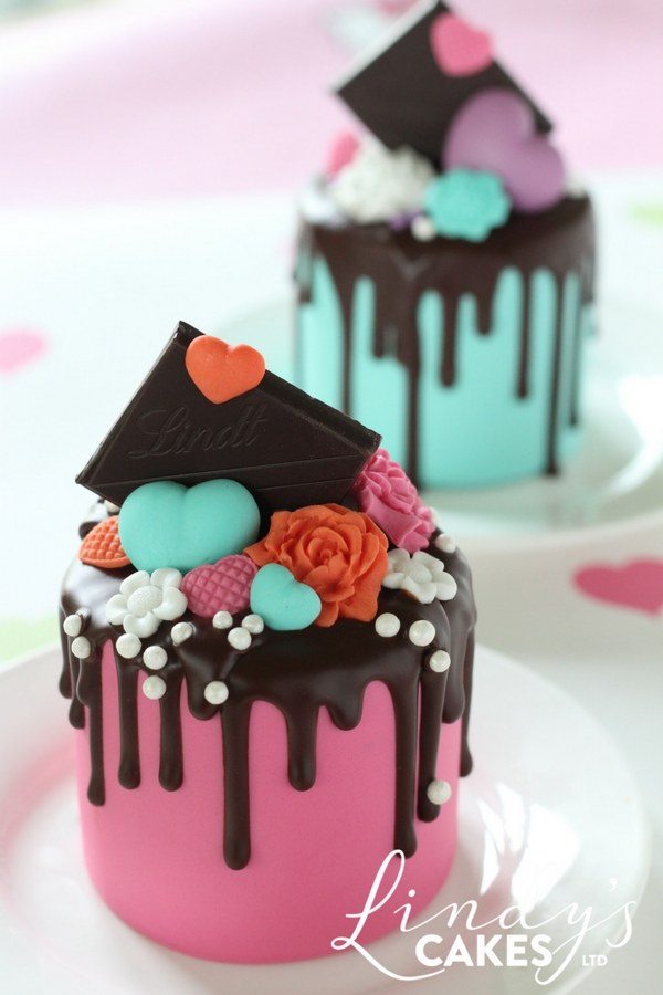 Chocolate drip mini cake by Lindy Smith
