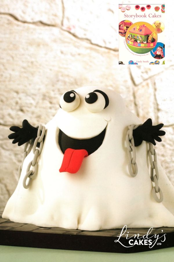 spooky Halloween ghost from storybook cakes by Lindy Smith