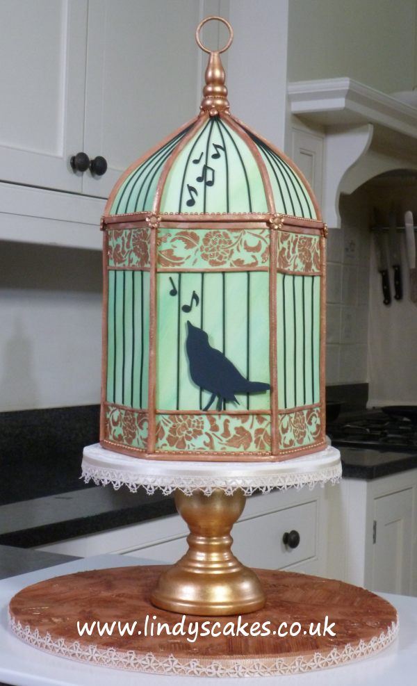 Vintage birdcage by Craftsy instructor Lindy Smith