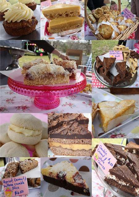 Hand made cakes by Siobhan Higgins at the Taupo Riverside Market, NZ