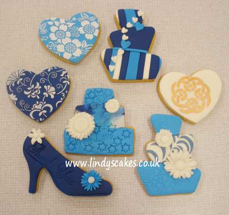 Wedding cookies - Beautiful in blue