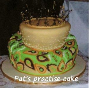 Practise wonky cake by Pat Cliffe