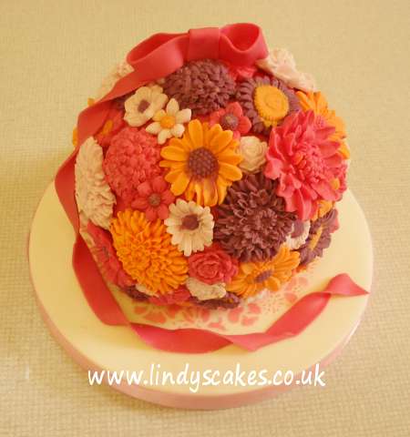 Alisons flower posy cake