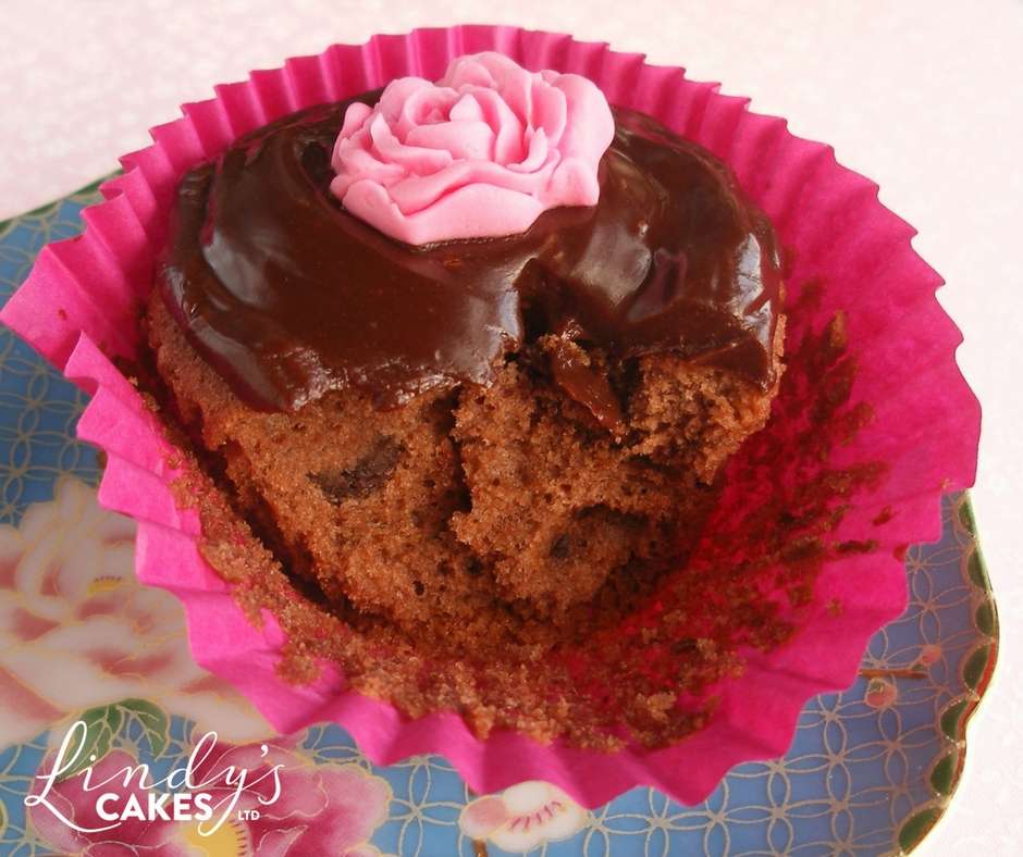 Chocolate and red wine cupcake
