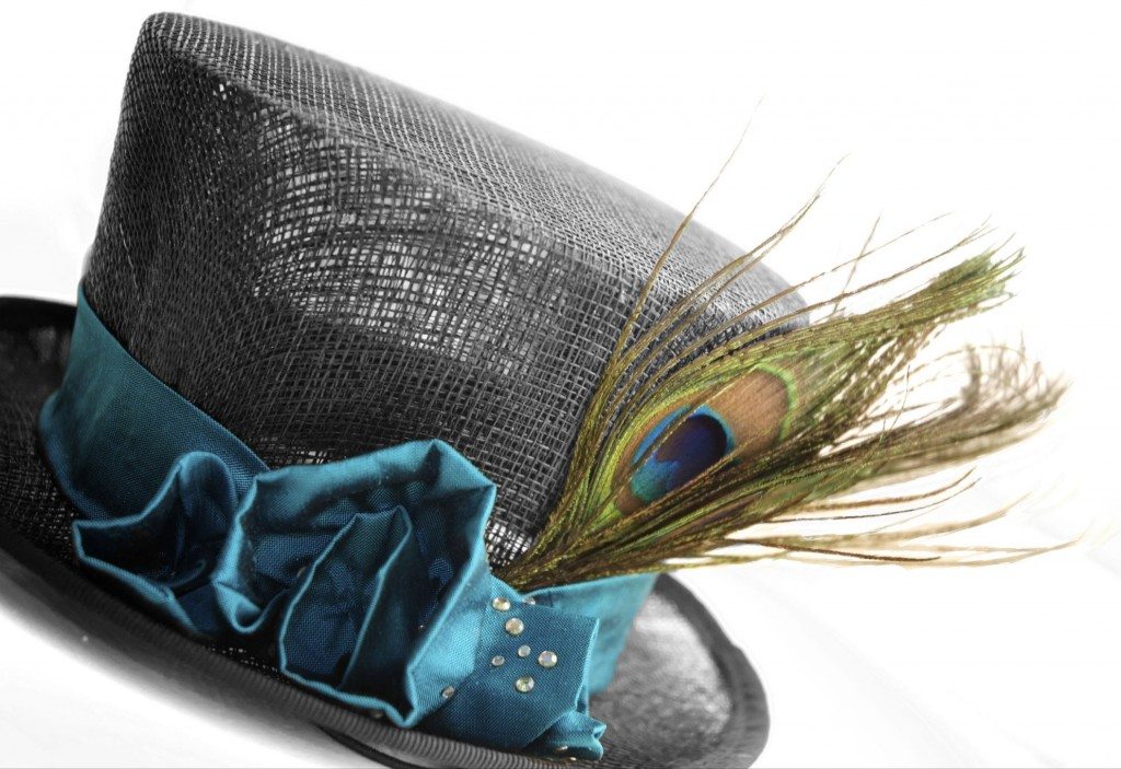 A peacock hat