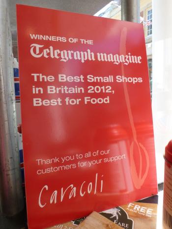 2012 Telegraph award for Caracoli