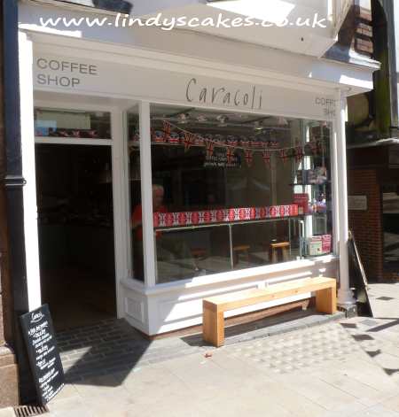 Caracoli Coffee and Cake Heaven in the heart of Winchester, Lindy Smith recommends