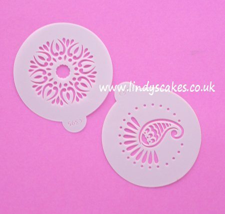 Inspire India with this beautiful cupcake stencil