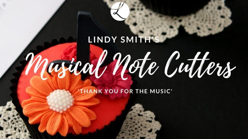 musical note cutters by Lindy's Cakes - thank you for the music