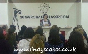 Lindy in action at the Cake and bake show 2012