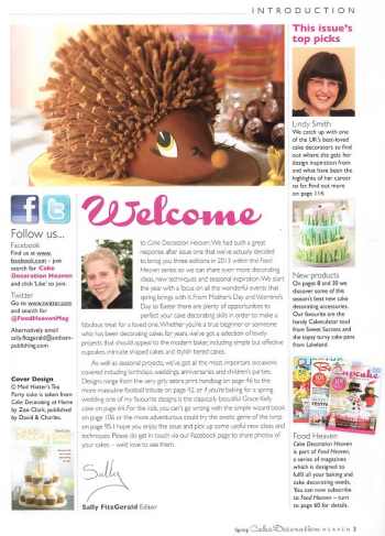 Lots of Lindy's cakes feature in this edition of Cake decoration heaven magazine