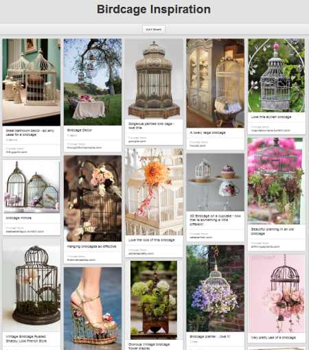 Pinterest birdcage inspiration