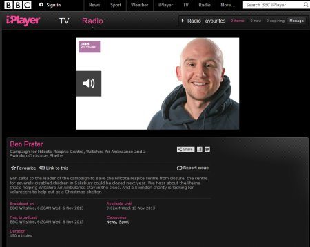 Link to iPlayer to hear Lindy's baking tips interview