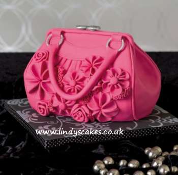 carved handbag cake from Lindy's Contemporary cake decorating bible