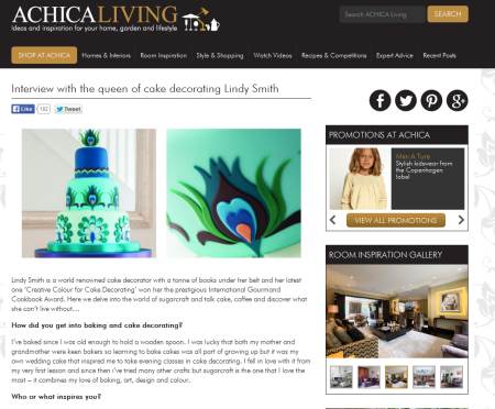 Achica Living interview with the queen of cake decorating Lindy Smith