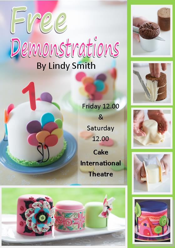See Lindy Smith Live on Stage at Cake International Manchester this coming weekend for FREE