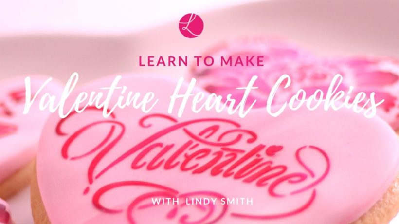Learn to decorate Valentine heart cookies