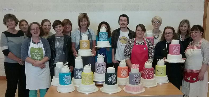 Glitz and glamour cake decorating class, Aberdeen. Part of Lindy's Scottish tour