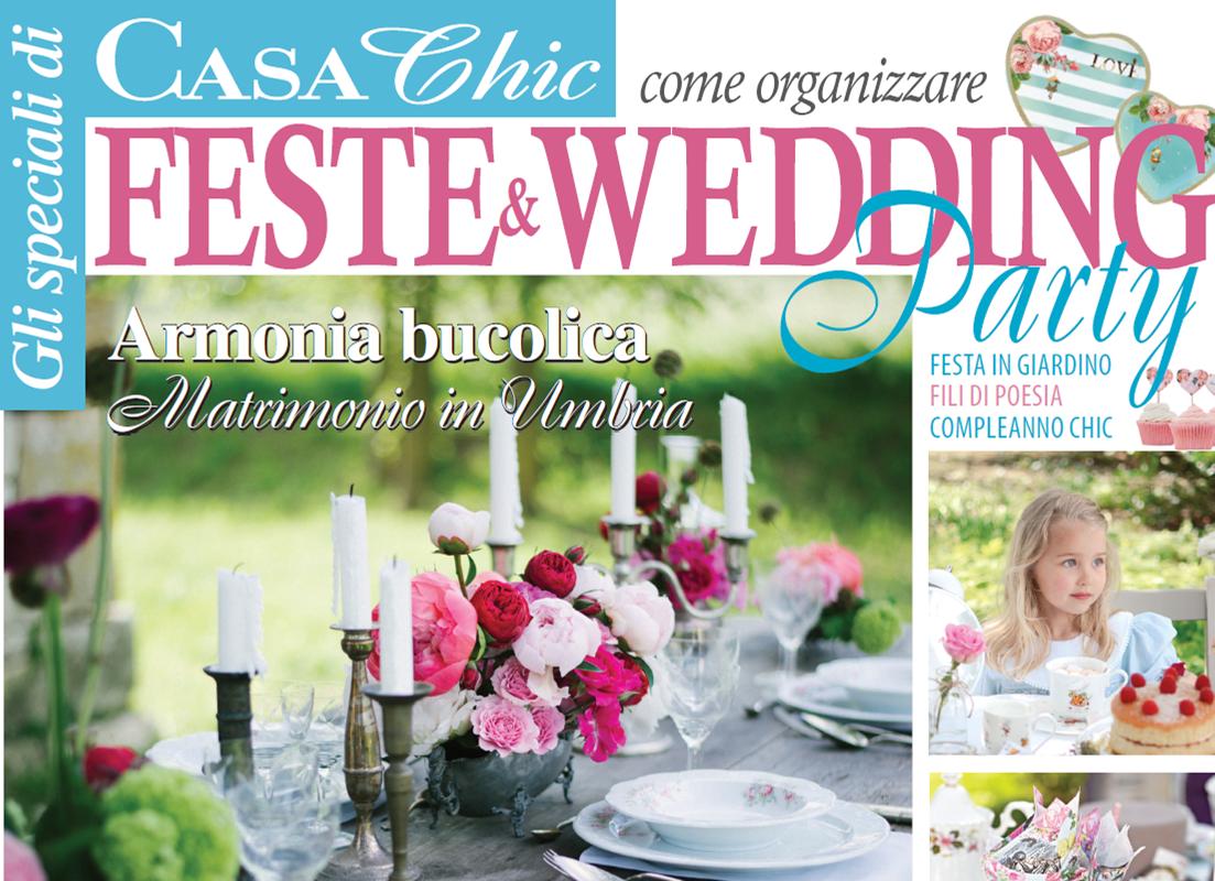 Italian magazine Casa Chic magazine special edition Feste & Wedding Party, includes an interview with UK cake designer Lindy Smith