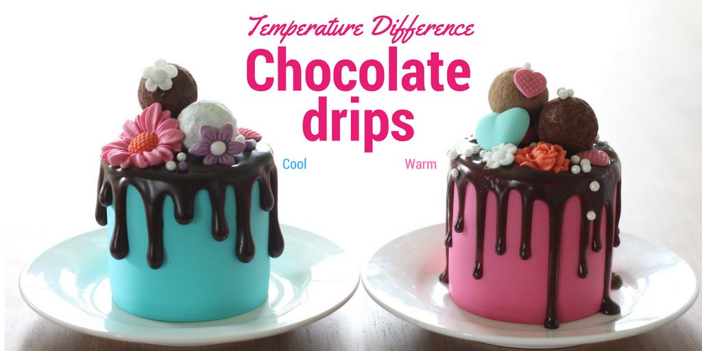The best chocolate drip recipe - difference temperature makes to chocolate drips