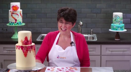 Contempory cake designs online craftsy class with Lindy Smith