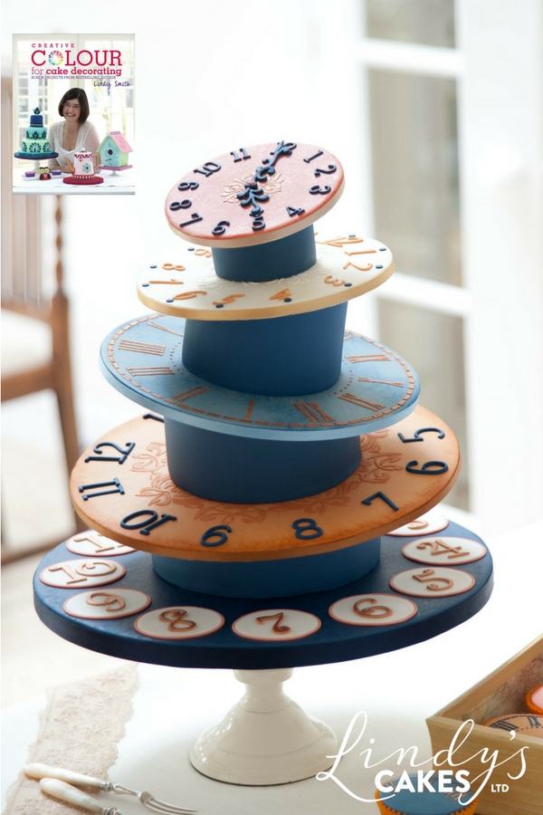 Clock tower cake inspired by the streets of Rome