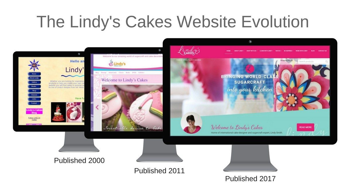 Lindy's cakes website evolution