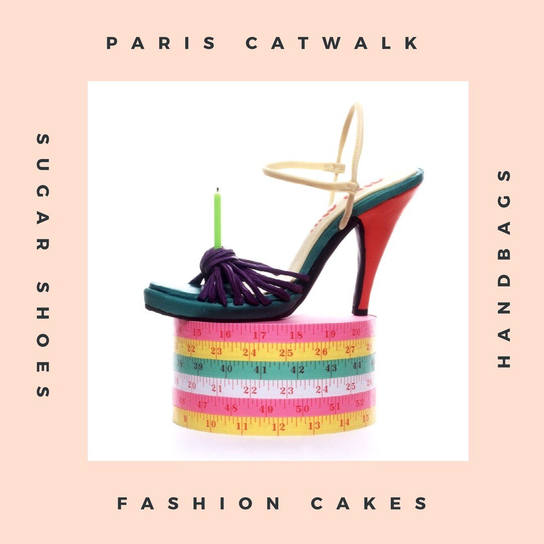 Paris catwalk fashion cakes - Lindy's favourite commission - Mui Mui Shoe