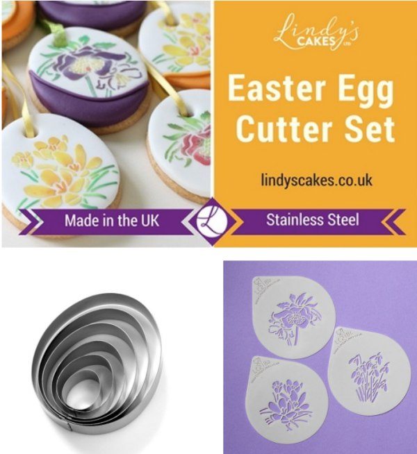 Lindy's easter egg cutter set and spring flower stencils