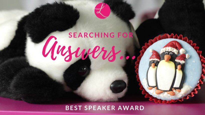 Searching for answers - best speaker award