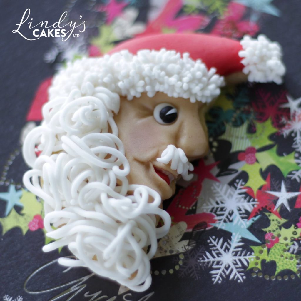 Father Christmas cookie by Lindy Smith