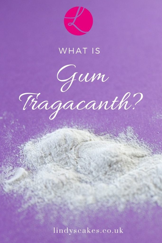 What is gum tragacanth and how is it used in cake decorating?