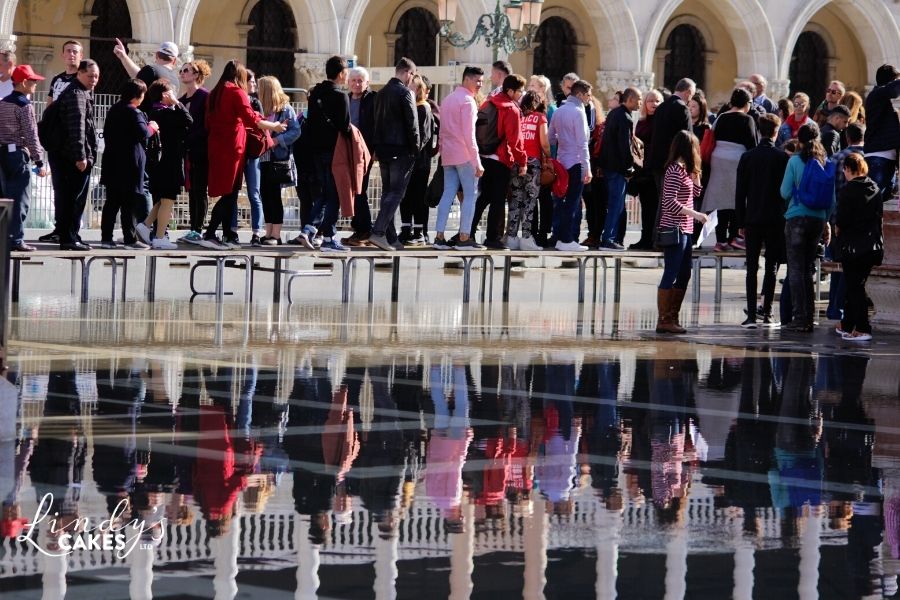 st Mark's square - reflections in the flood water