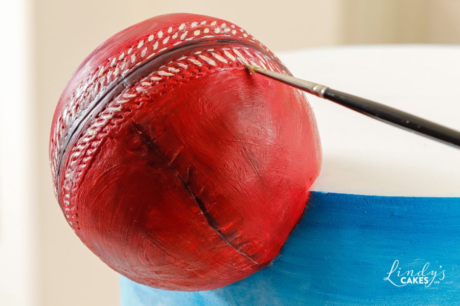 chocolate cricket ball by Lindy Smith