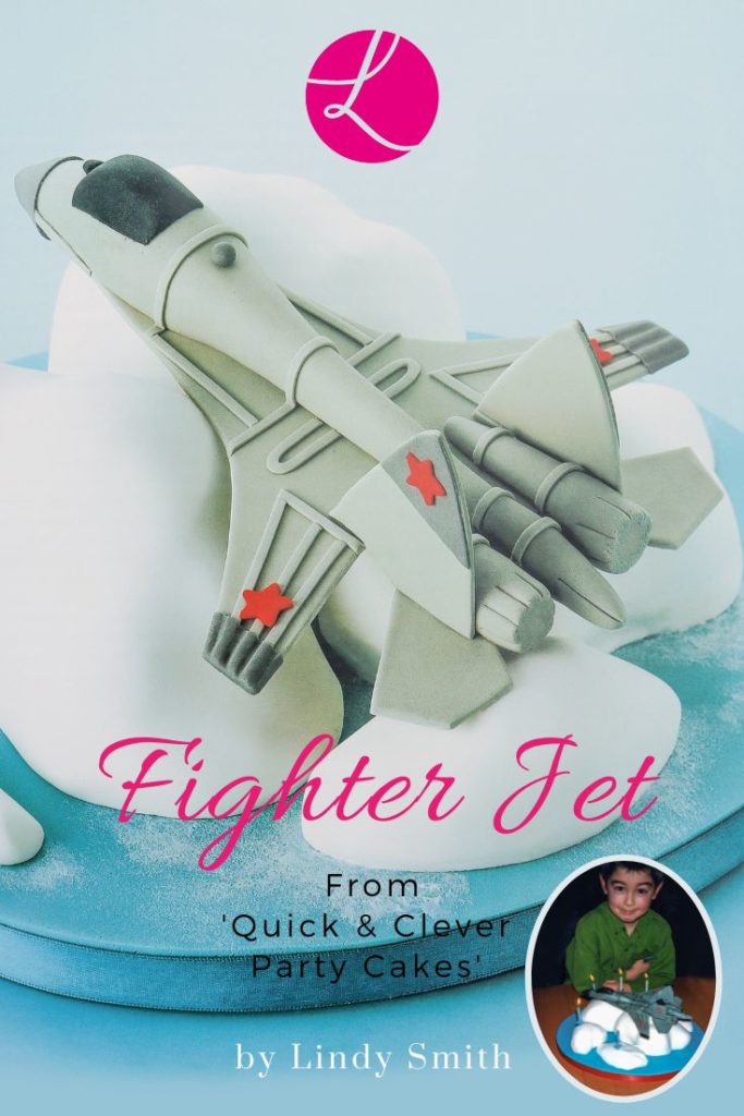 fighter jet cake from quick and clever party cakes