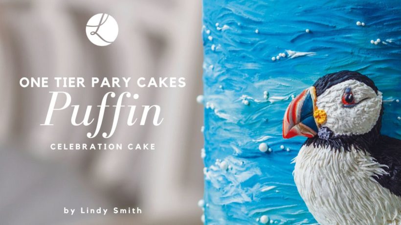 puffin celebration cake by Lindy Smith