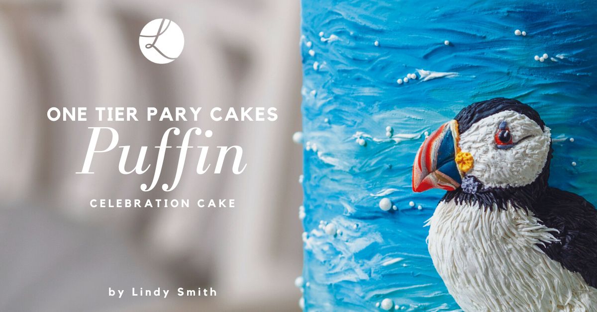 puffin celebration cake by Lindy Smith