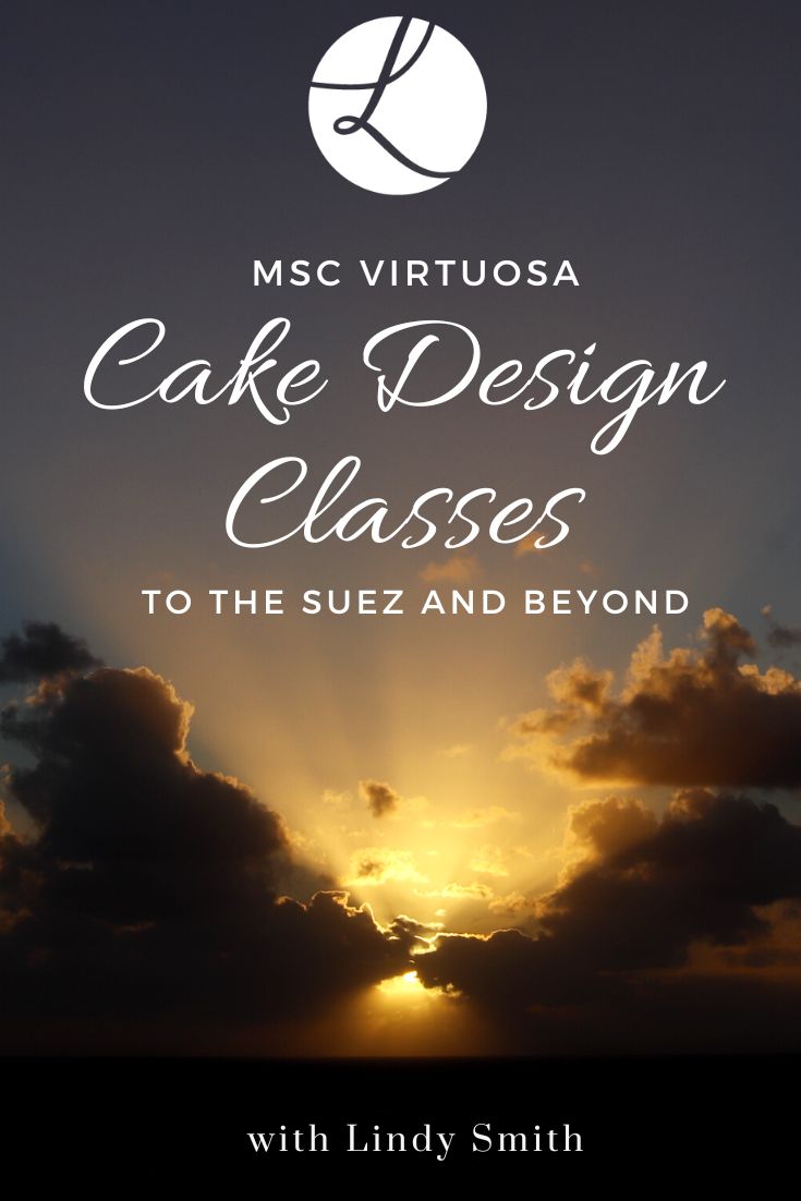 MSC Virtuosa, cake design classes to the Suez and beyond