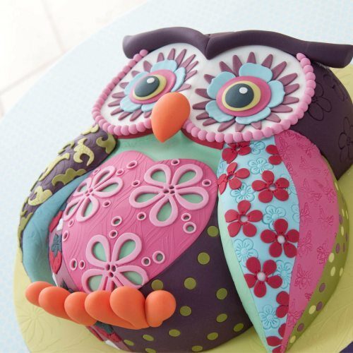 be inspired carved 3D cakes gallery - owl cake by Lindy Smith