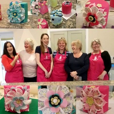 Ladies group mini cake class with Lindy Smith